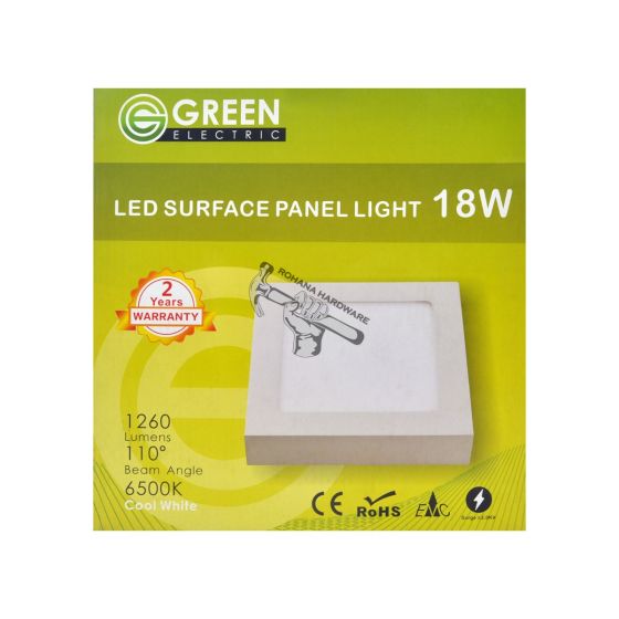 Green led deals panel light