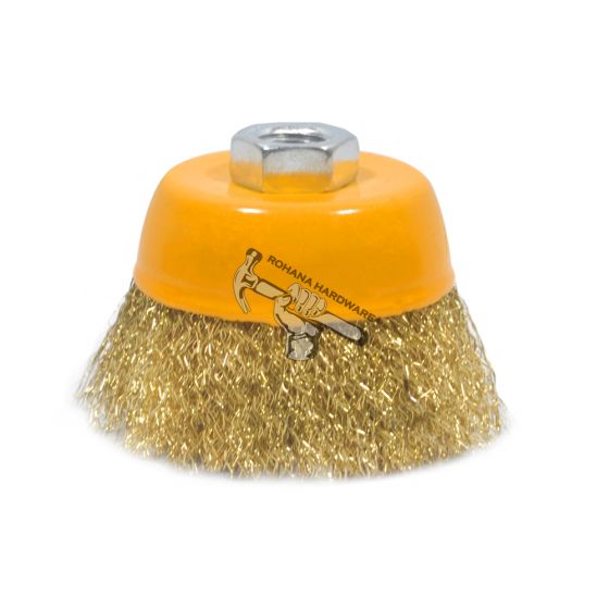4 1/2" BRASS CUP BRUSH